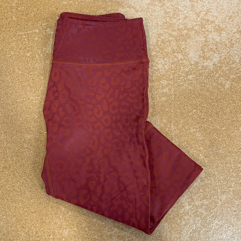 Leather sample leggings